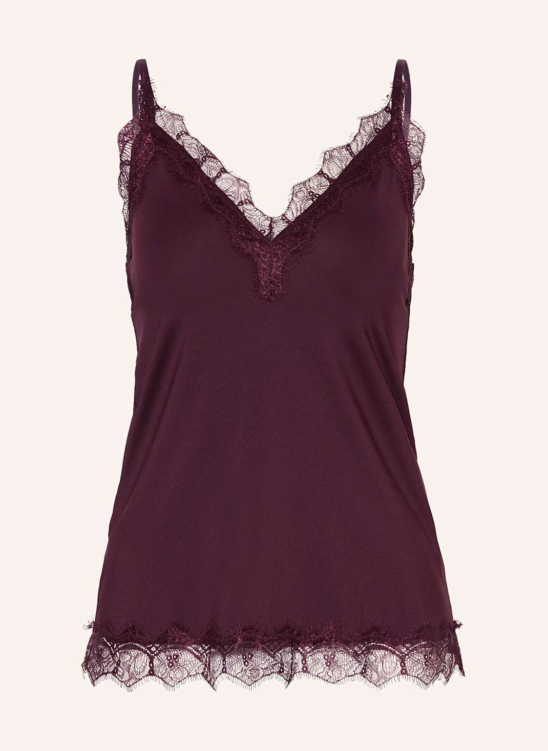 Rosemunde Top Billie Mit Spitze rot Rosemunde Top Billie Mit Spitze rot von Rosemunde