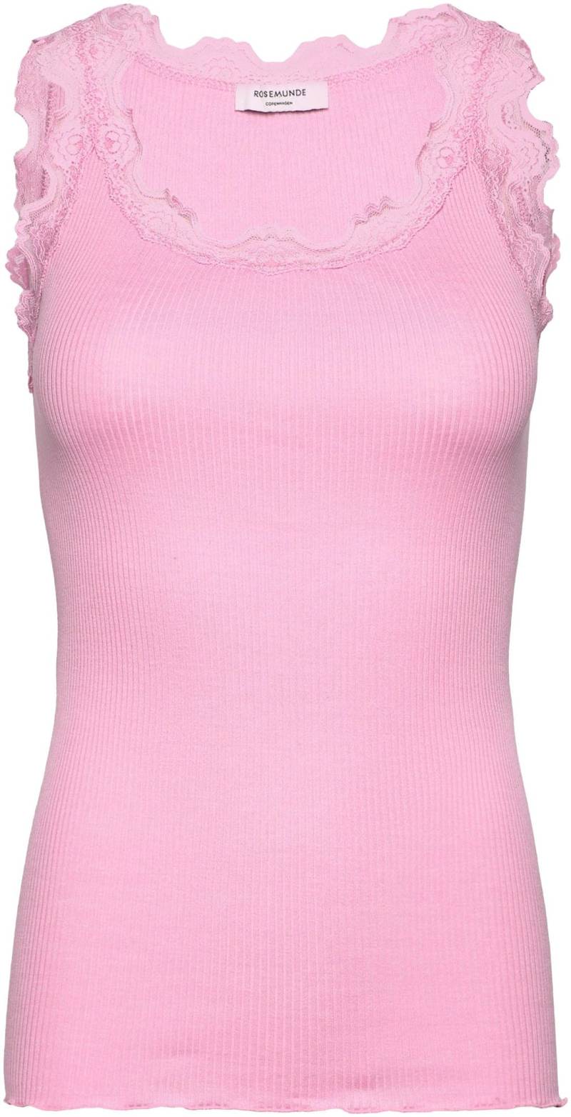 rosemunde Tanktop »Babette Silk Top«, wunderschöner Vintage-Spitzenbesatz an Ausschnitt und Trägern von Rosemunde