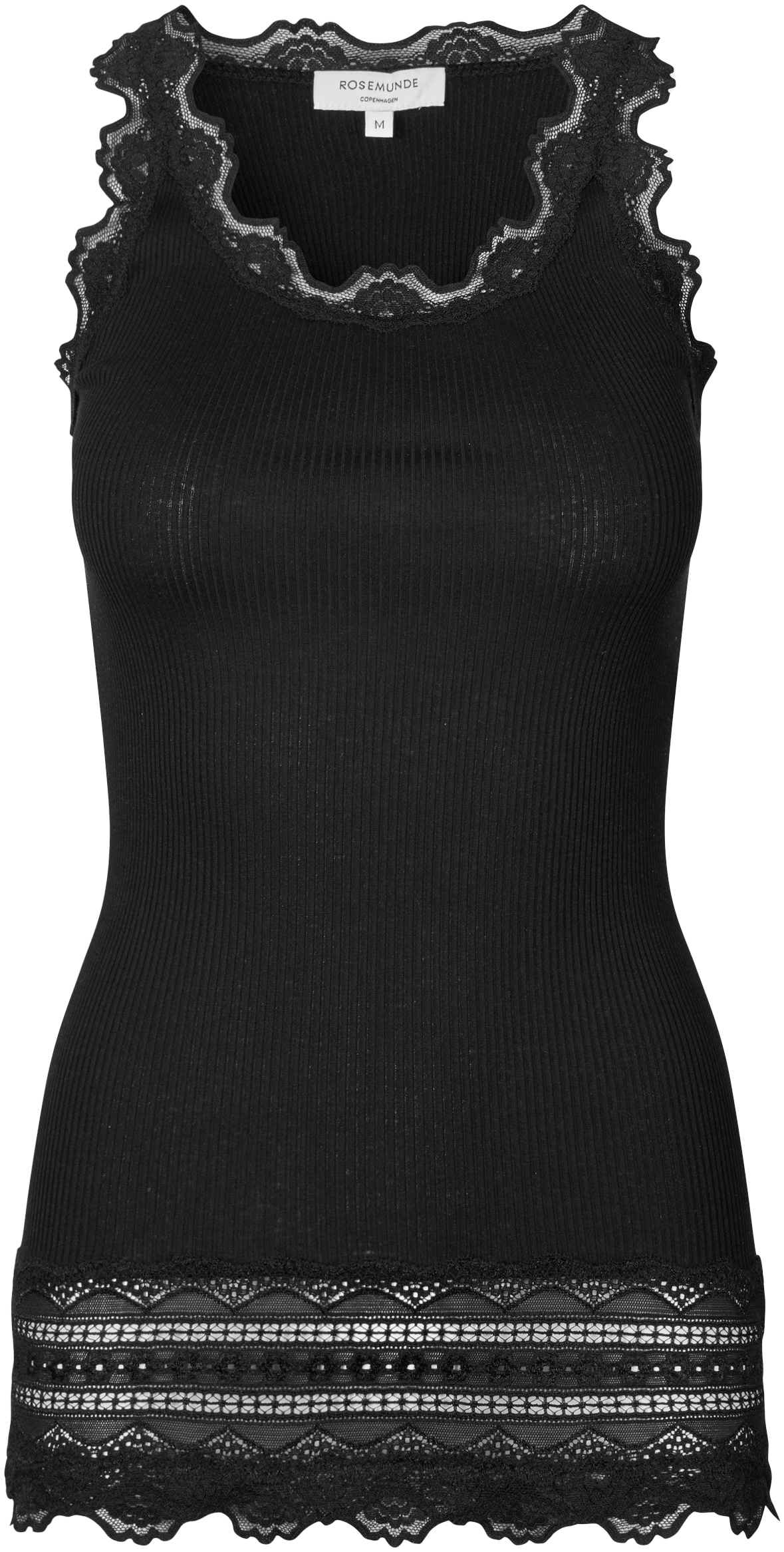 rosemunde Tanktop »Benita Silk Top Camisole«, mit Vintage-Spitze am Ausschnitt, breite elastische Spitze am Saum von Rosemunde