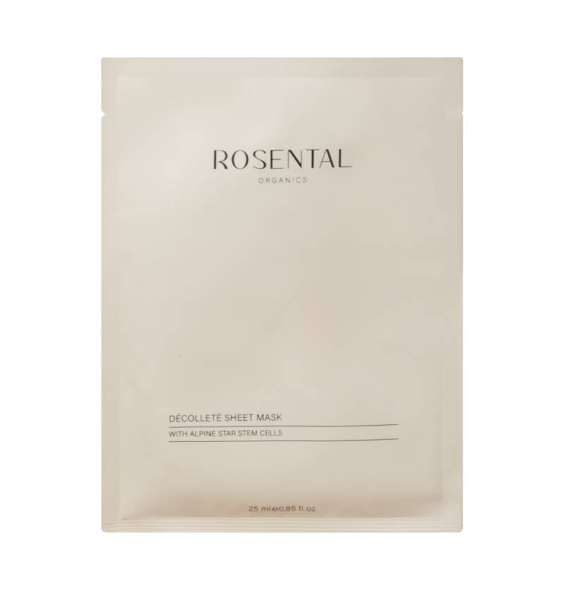 Slow-Aging - Décolléte Sheet Mask von Rosental Organics