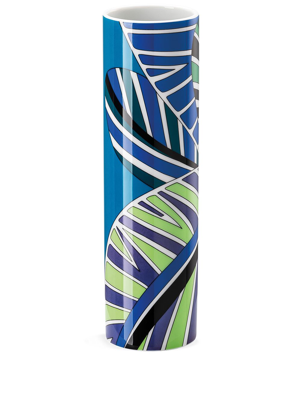 Rosenthal x Emilio Pucci Palm Leaves vase - Blue von Rosenthal