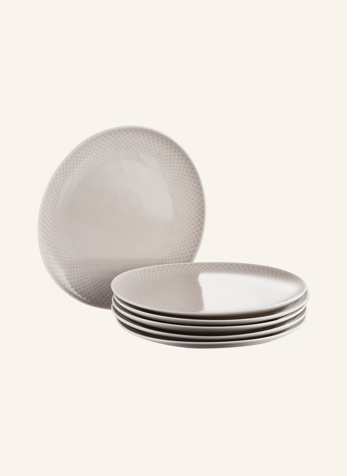 Rosenthal 6er-Set Speiseteller Junto Soft Shell weiss von Rosenthal