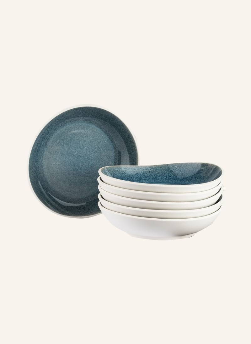 Rosenthal 6er-Set Suppenteller Junto Aquamarine blau von Rosenthal