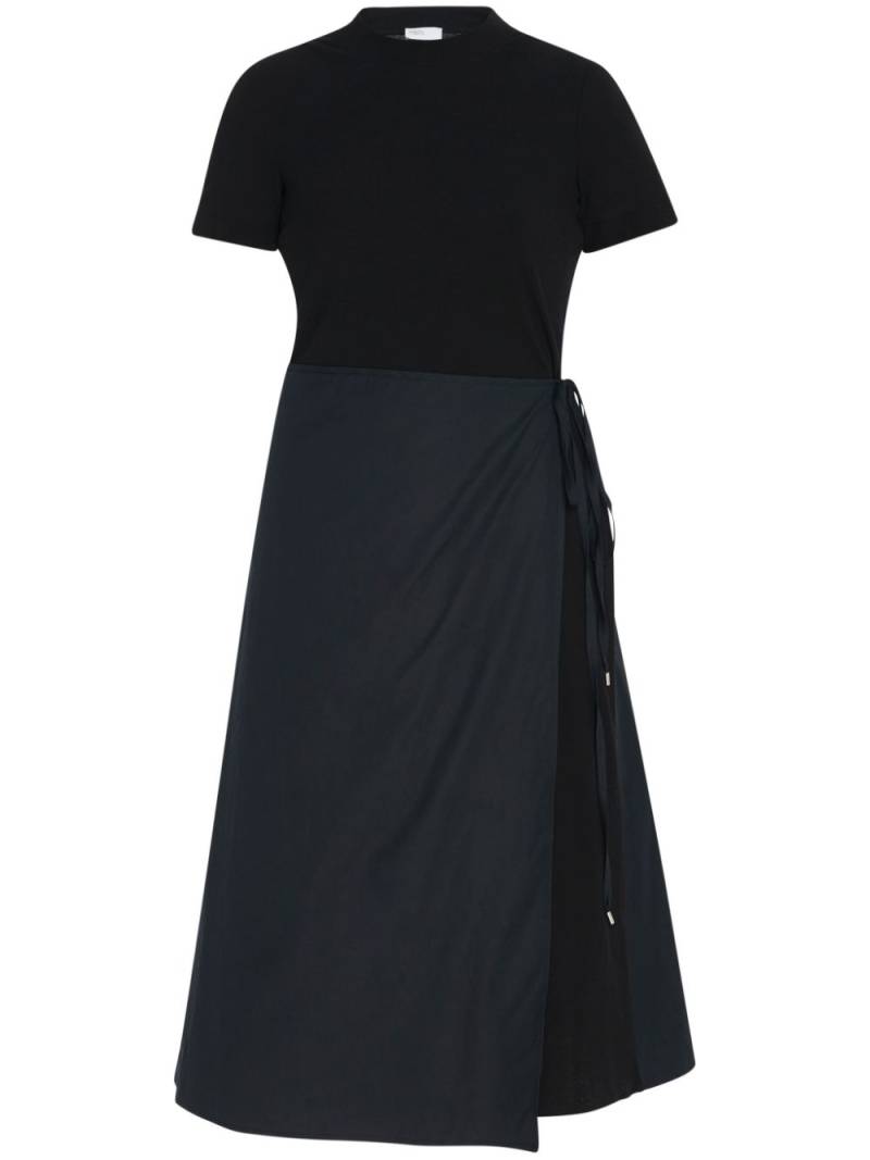 Rosetta Getty Apron Combo midi dress - Black von Rosetta Getty