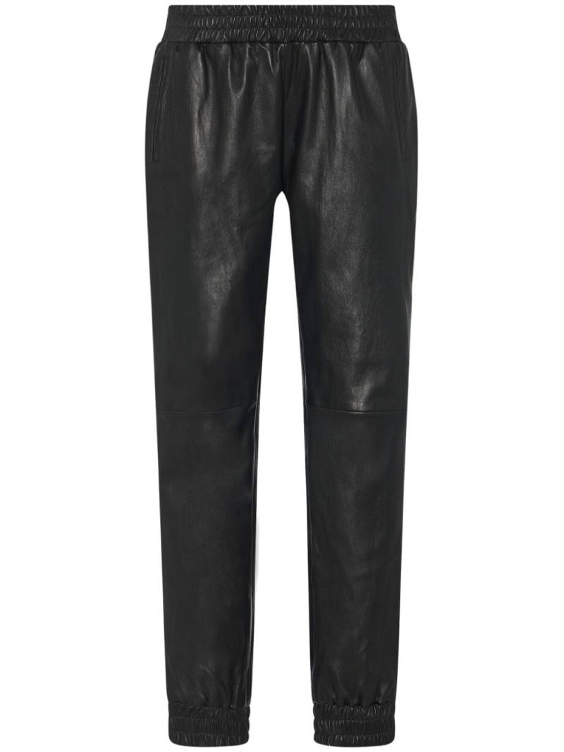 Rosetta Getty Plonge leather track pants - Black von Rosetta Getty