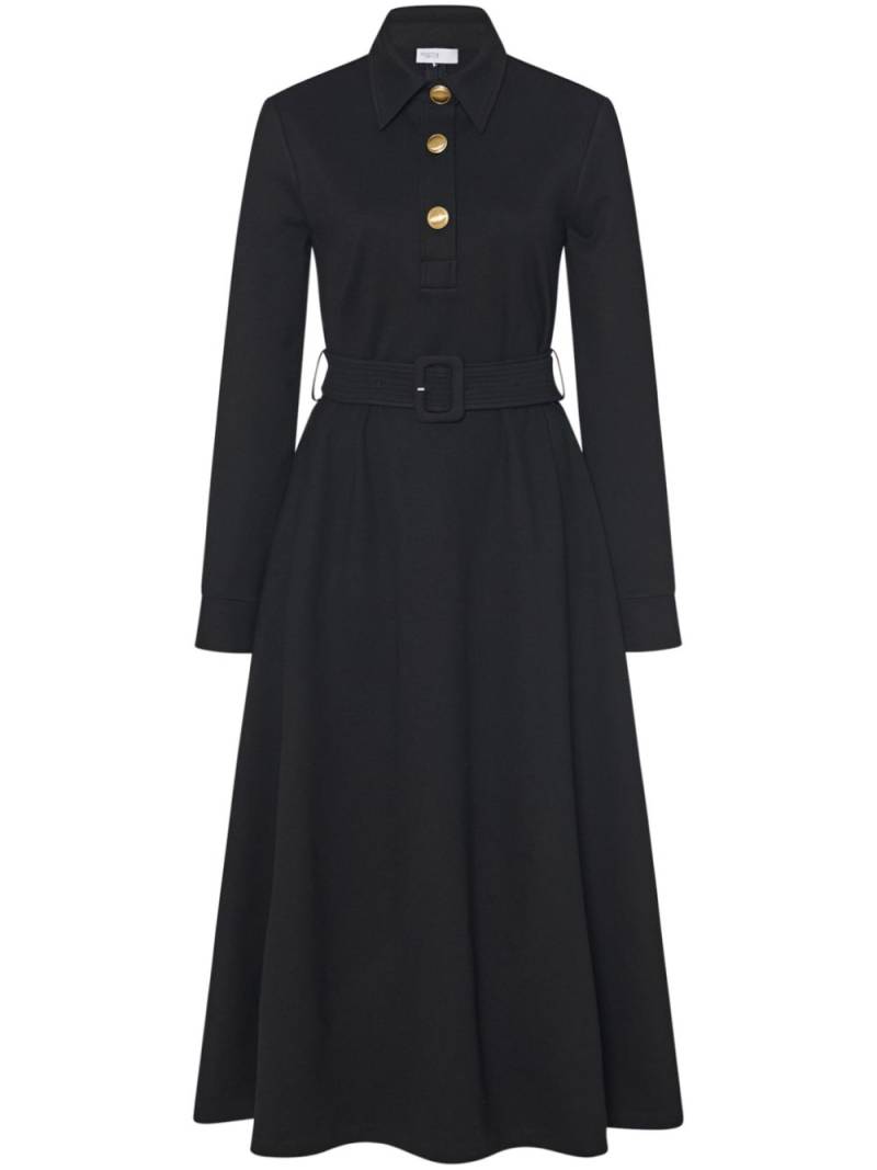 Rosetta Getty belted shirt midi dress - Black von Rosetta Getty