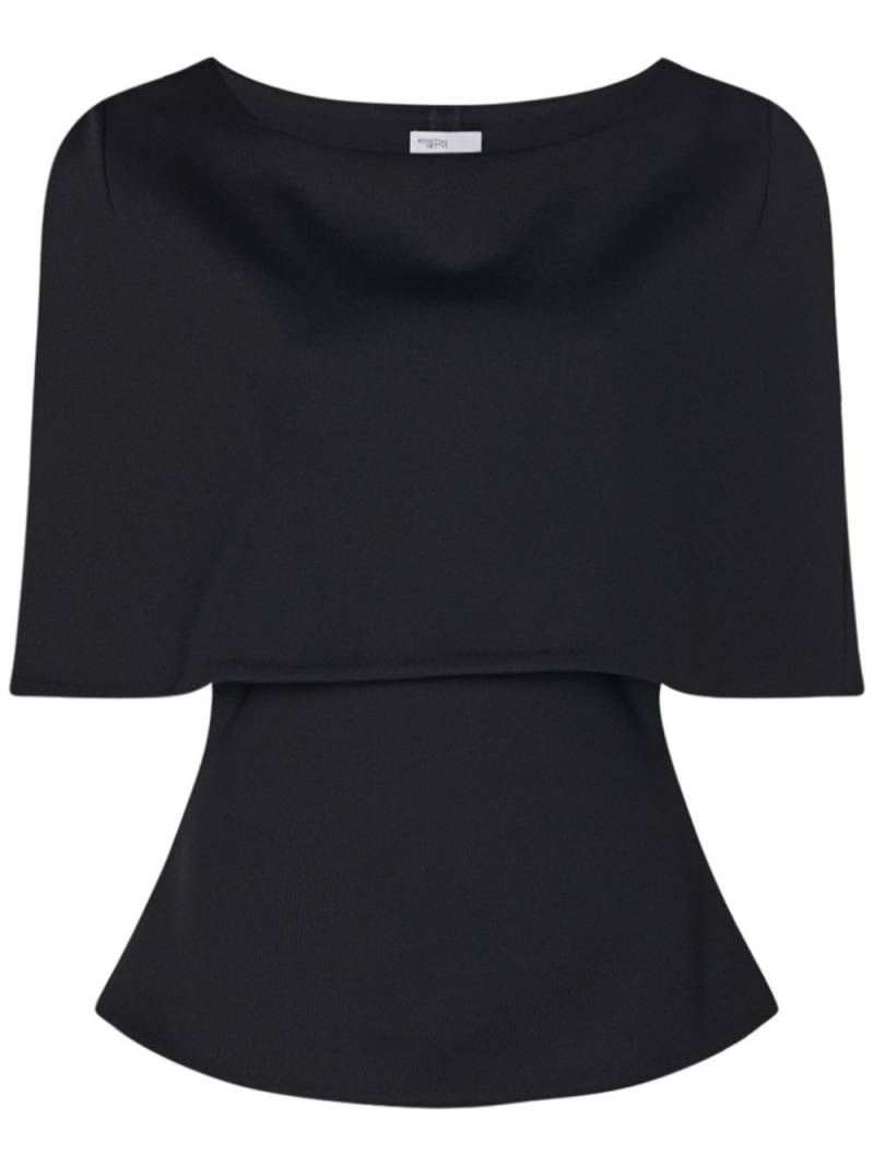 Rosetta Getty cape-design blouse - Black von Rosetta Getty