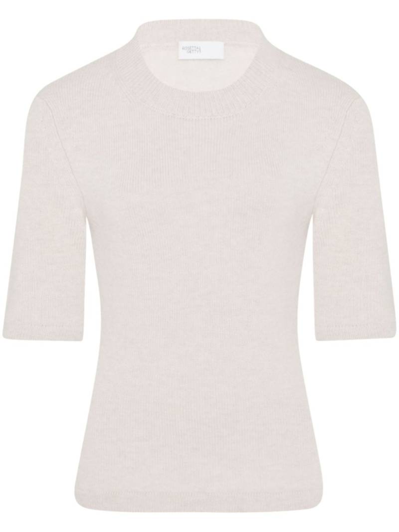 Rosetta Getty crew-neck ribbed-knit top - Neutrals von Rosetta Getty