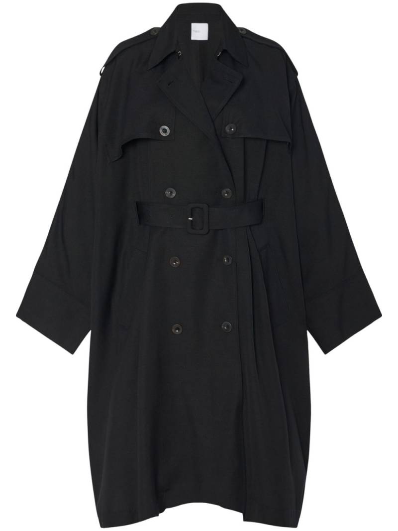 Rosetta Getty double-breasted trench coat - Black von Rosetta Getty