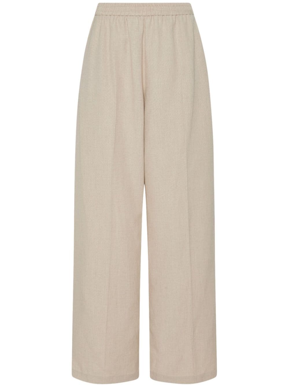 Rosetta Getty elasticated-waist wide-leg trousers - Neutrals von Rosetta Getty