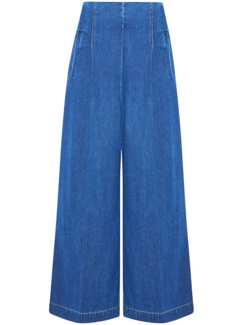 Rosetta Getty high-rise wide-leg jeans - Blue von Rosetta Getty