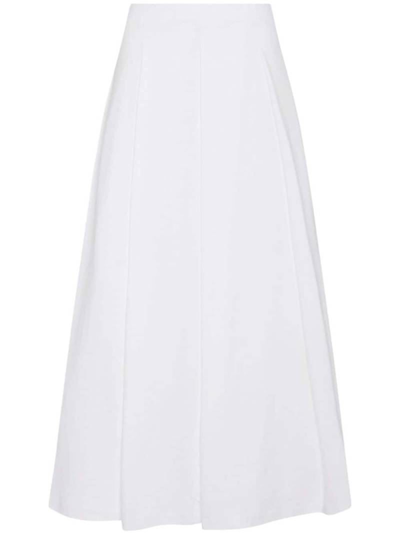 Rosetta Getty pleat-detail high-waisted maxi skirt - White von Rosetta Getty