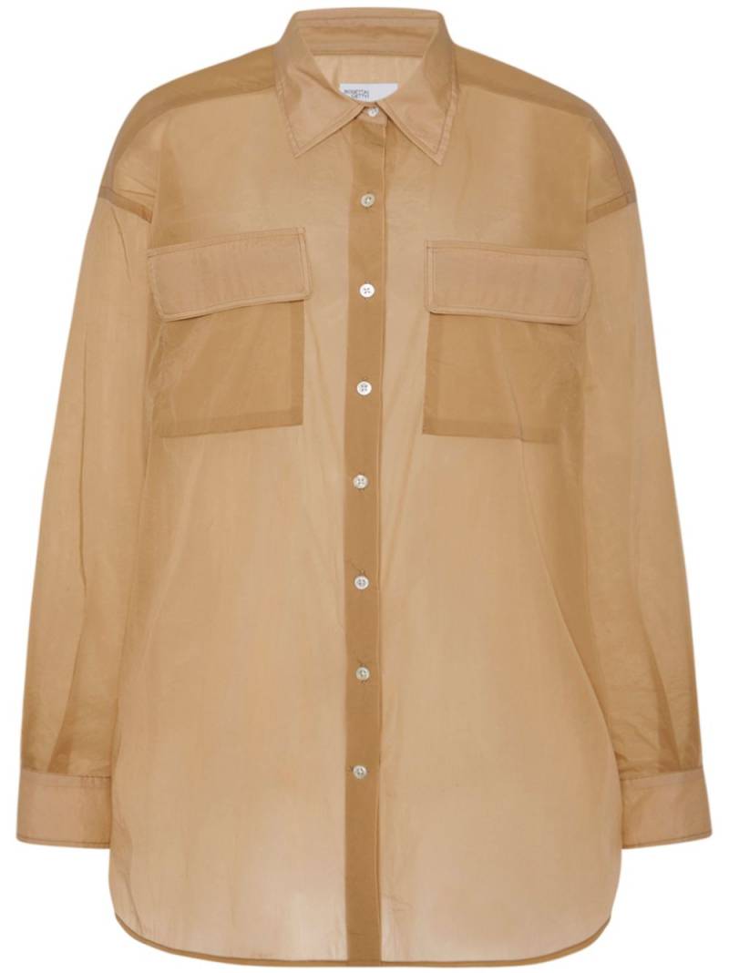 Rosetta Getty pointed-collar button-up shirt - Neutrals von Rosetta Getty