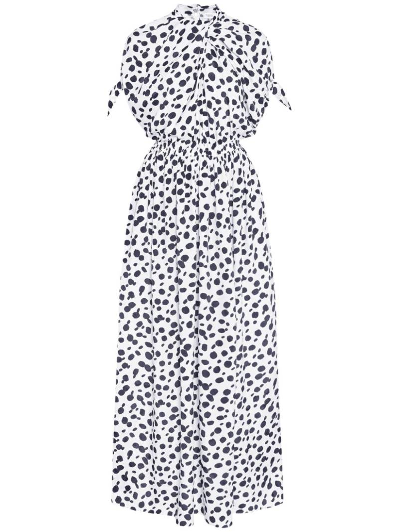 Rosetta Getty polka-dot twist maxi dress - Black von Rosetta Getty