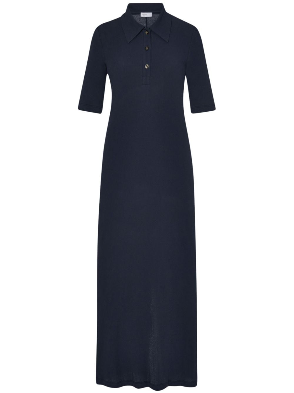 Rosetta Getty polo-collar organic cotton maxi dress - Blue von Rosetta Getty