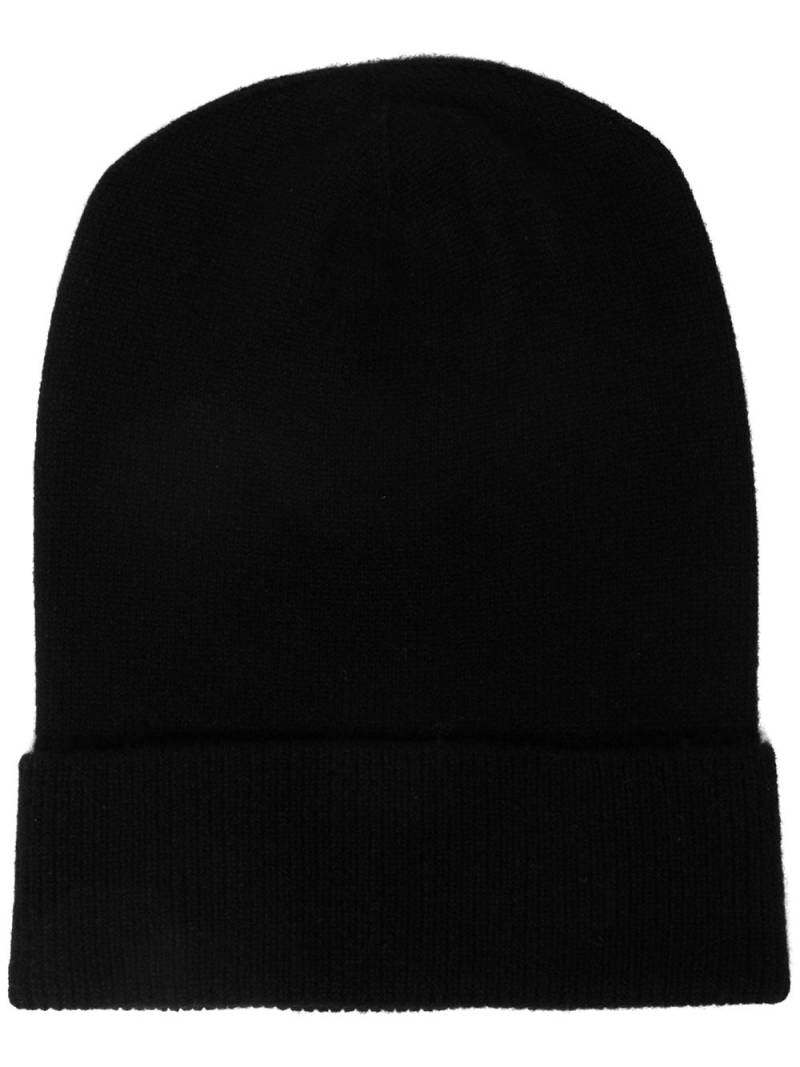 Rosetta Getty ribbed-trim cashmere beanie - Black von Rosetta Getty