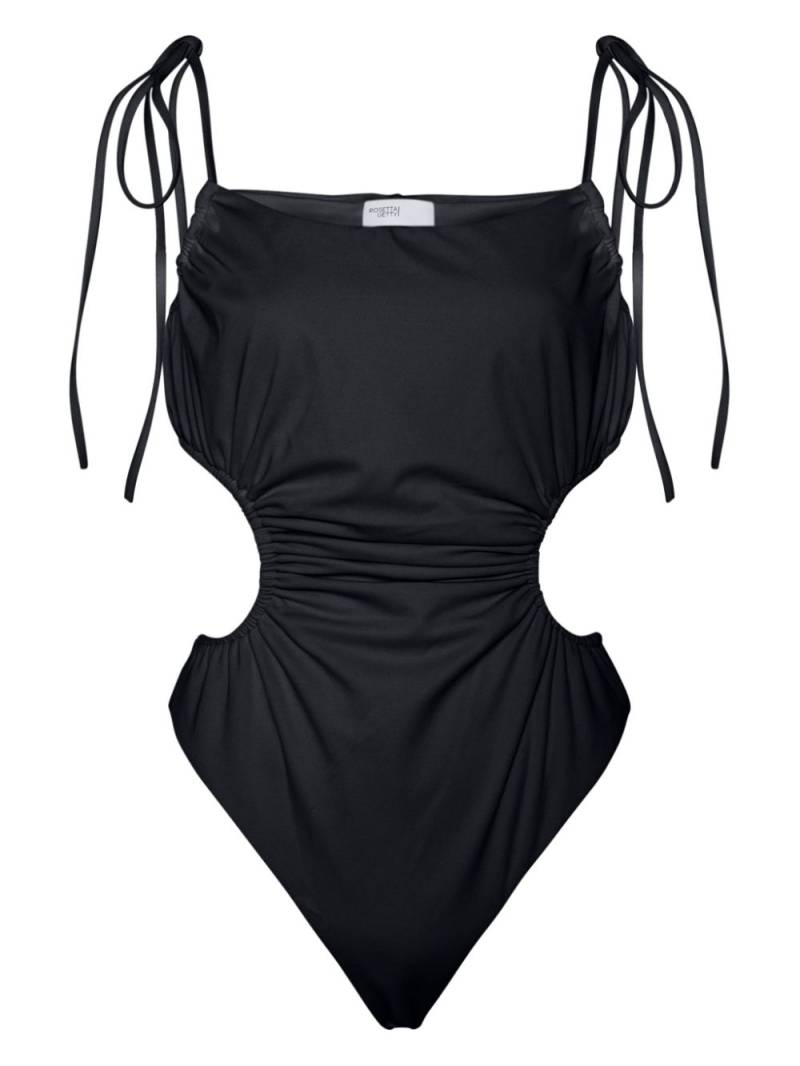 Rosetta Getty ruched cut-out swimsuit - Black von Rosetta Getty