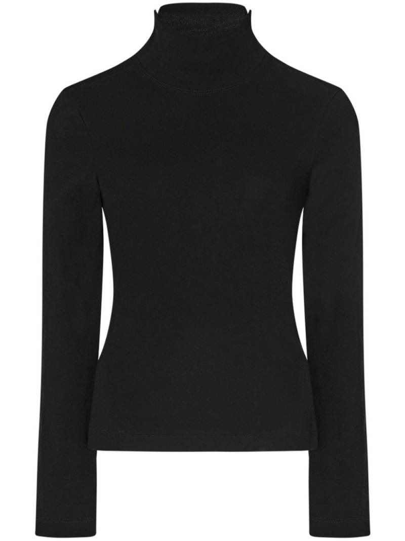 Rosetta Getty snap turtleneck top - Black von Rosetta Getty