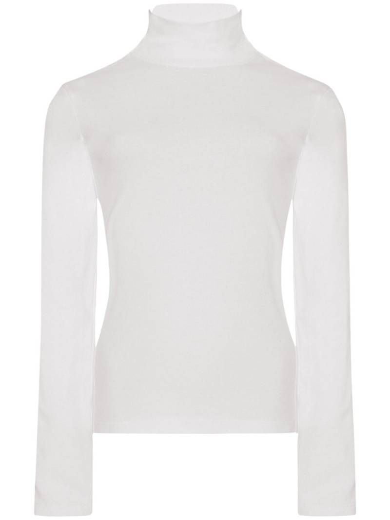 Rosetta Getty snap turtleneck top - White von Rosetta Getty