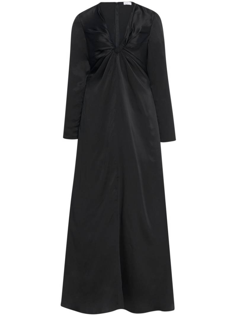 Rosetta Getty twist-detail long-sleeve maxi dress - Black von Rosetta Getty