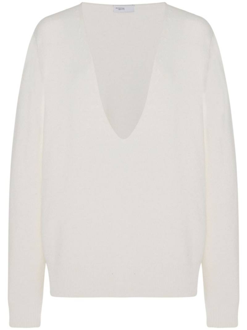 Rosetta Getty v-neck sweater - White von Rosetta Getty