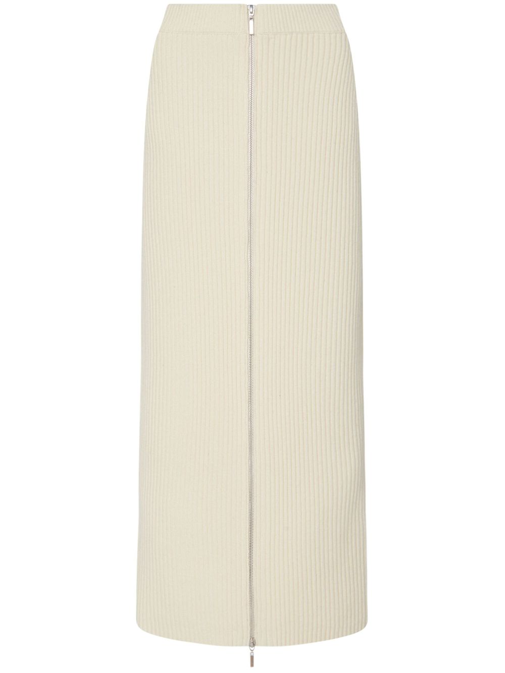 Rosetta Getty wool-cashmere skirt - Neutrals von Rosetta Getty