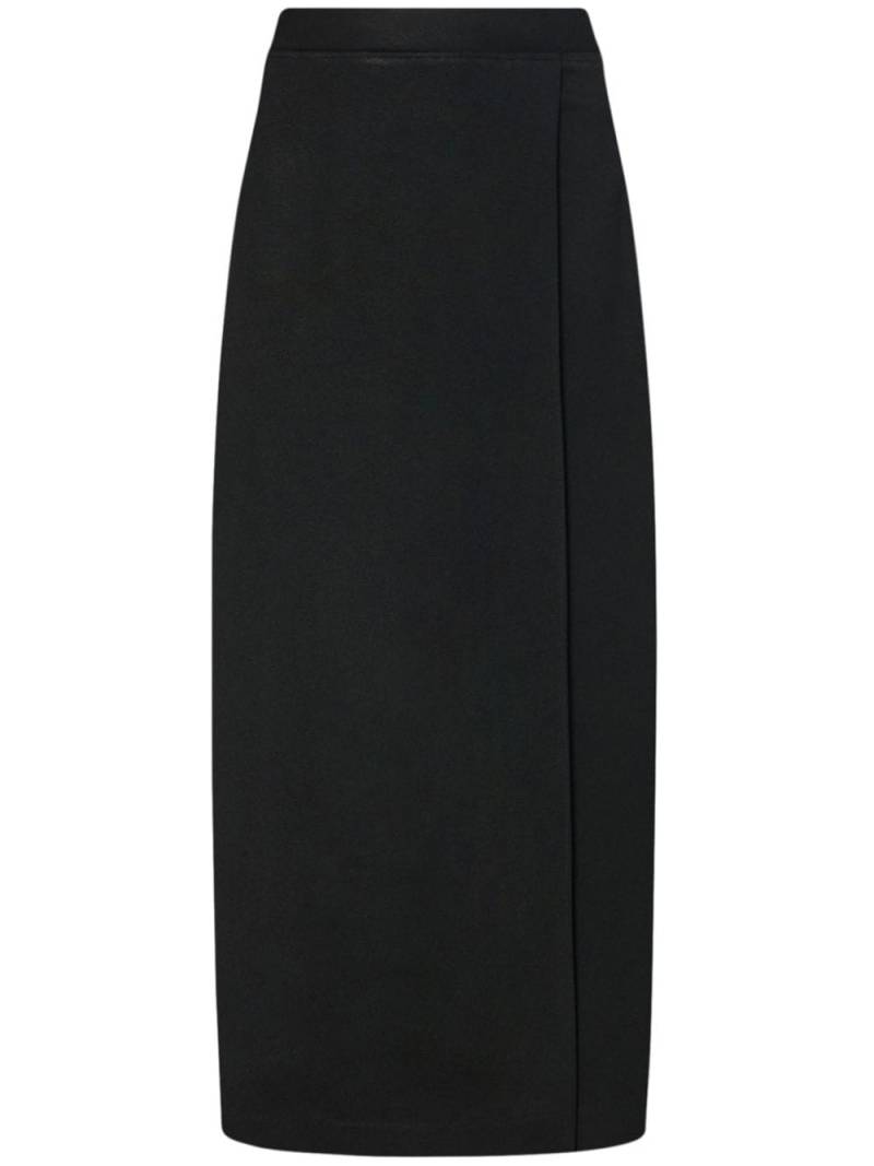 Rosetta Getty wrap-front midi skirt - Black von Rosetta Getty