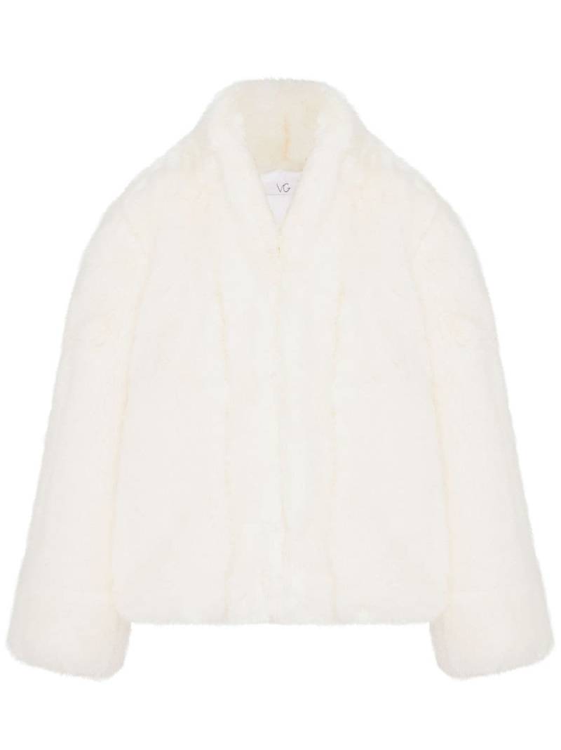 Rosetta Getty x Violet Getty faux-fur jacket - Neutrals von Rosetta Getty