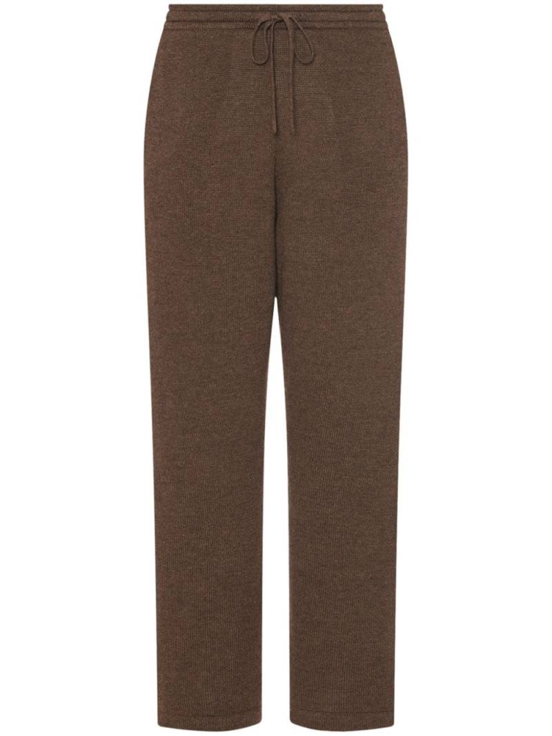 Rosetta Getty x Violet Getty knitted track pants - Brown von Rosetta Getty