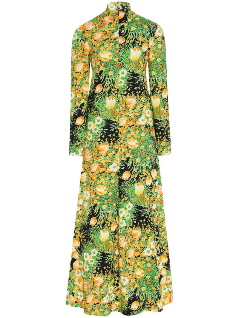 Rosetta Getty zip-up turtleneck maxi dress - Green von Rosetta Getty