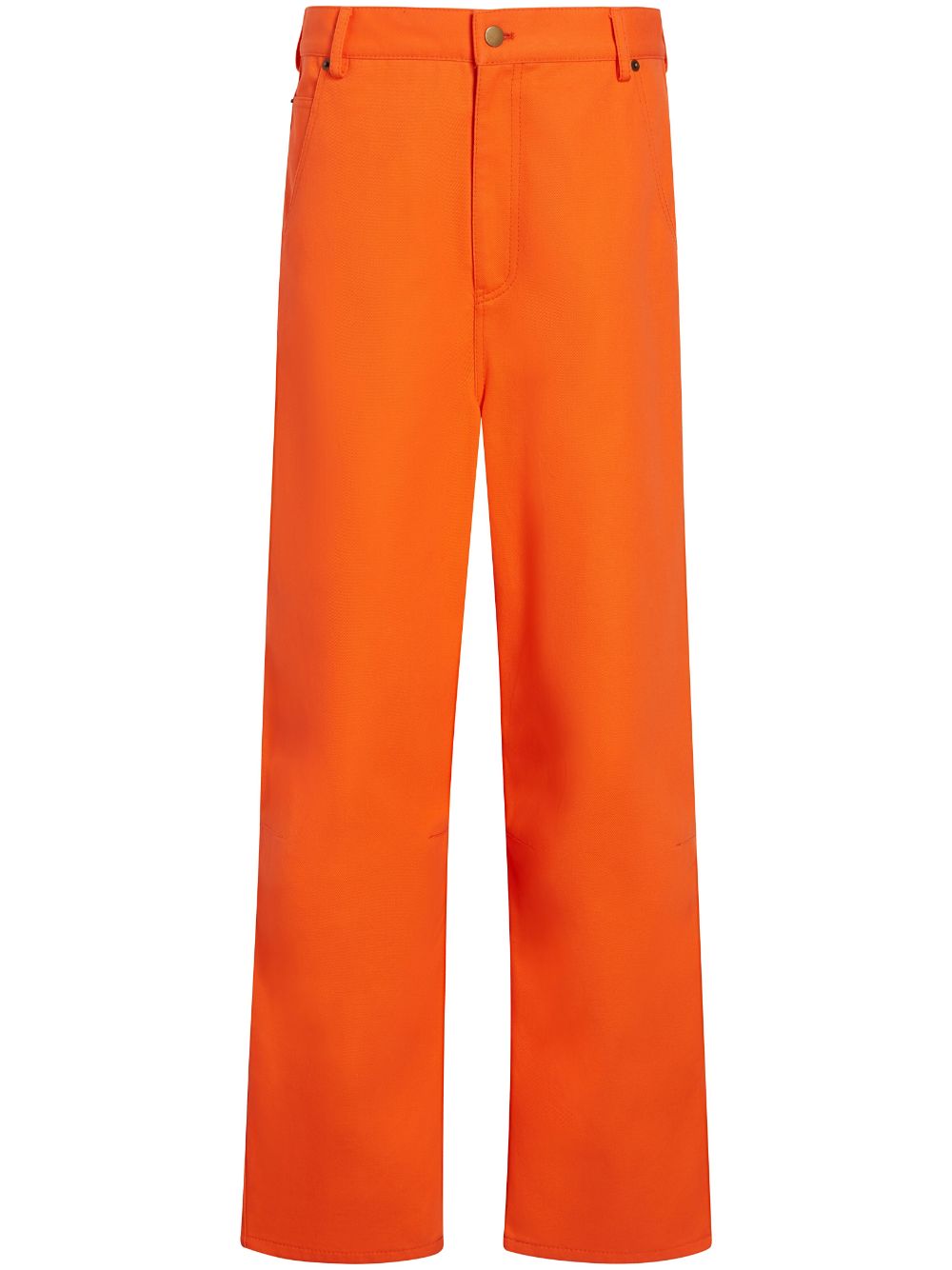 Rosie Assoulin Poser contrast straight-leg trousers - Orange von Rosie Assoulin