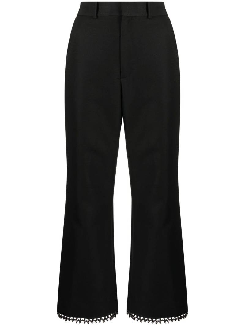 Rosie Assoulin high-waist cropped flared trousers - Black von Rosie Assoulin