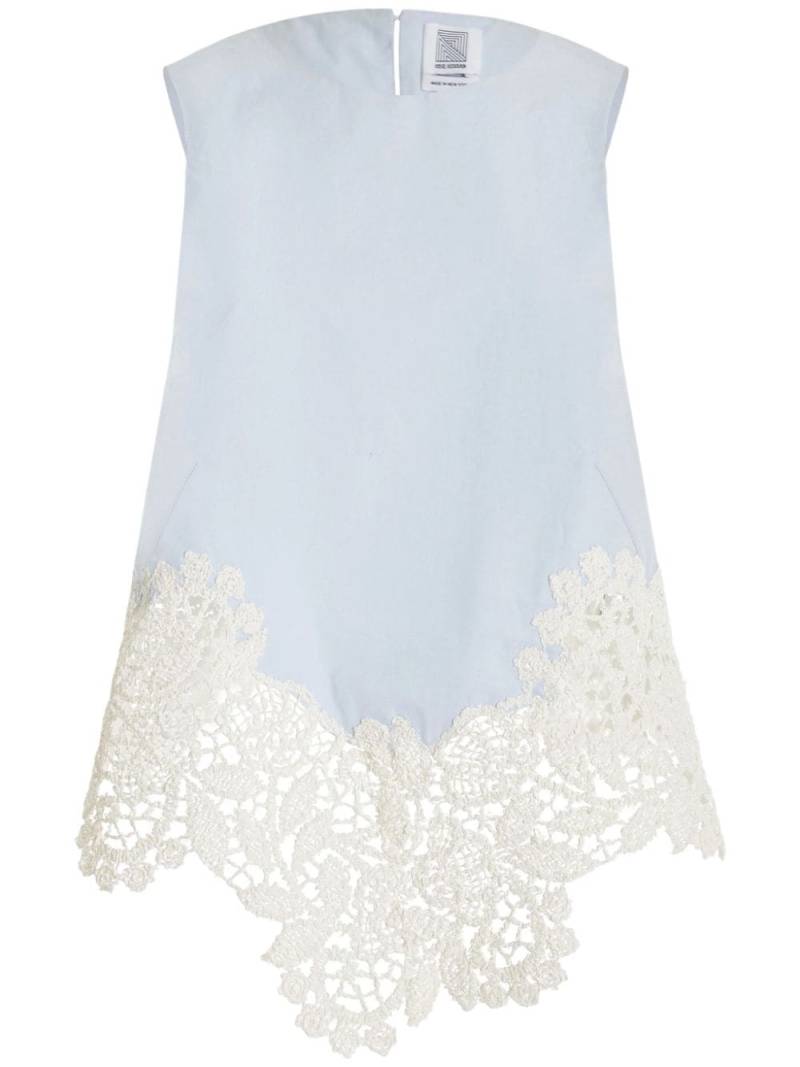 Rosie Assoulin lace-panelled top - Blue von Rosie Assoulin