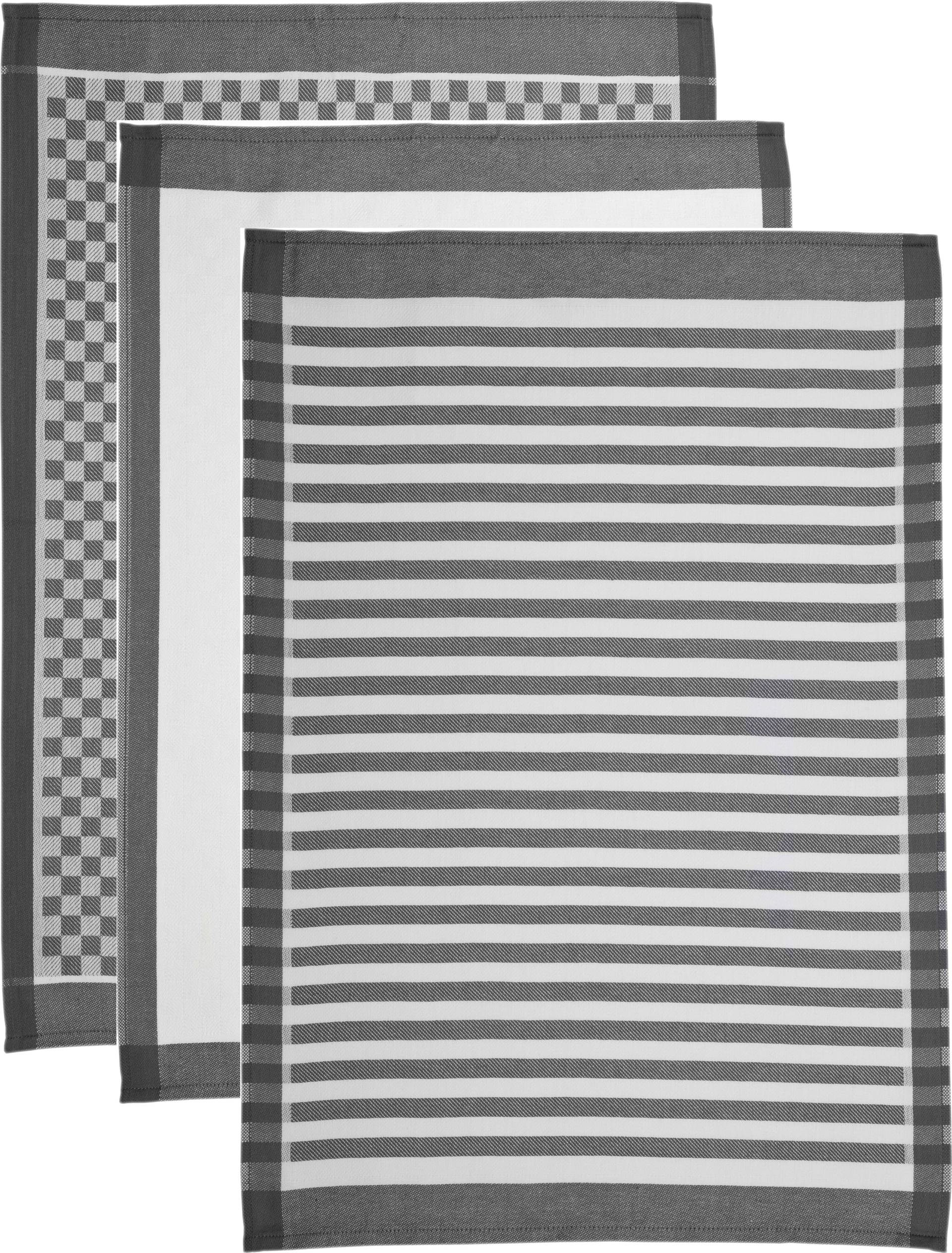 ROSS Geschirrtuch »SUPERIOR«, (Set, 3 tlg., 3x Geschirrtuch 50x70 cm) von Ross