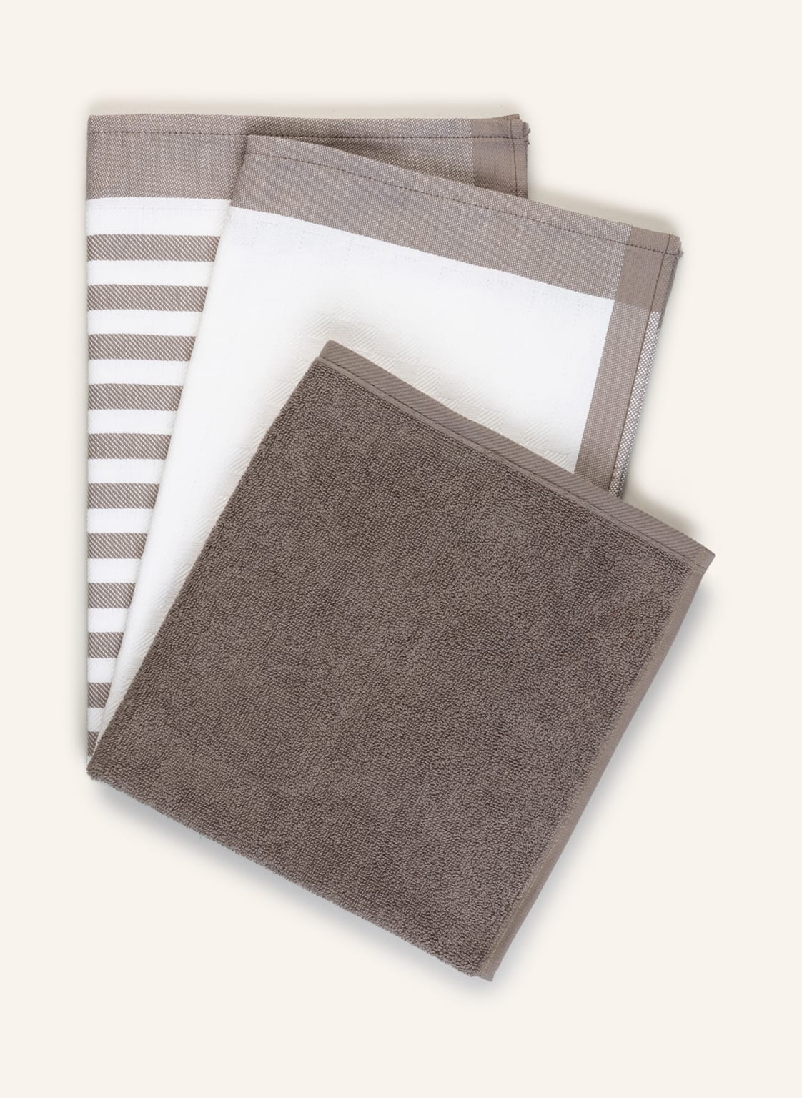 Ross 3er-Set Geschirrtücher grau Ross 3er-Set Geschirrtücher grau von Ross