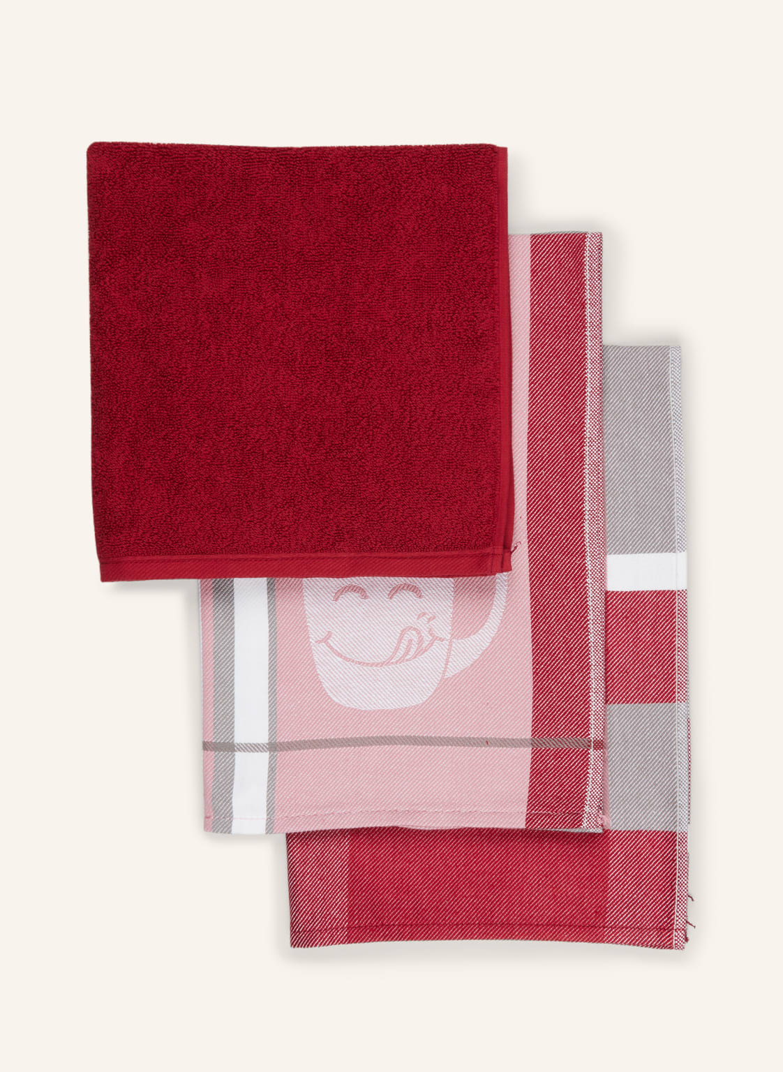 Ross 3er-Set Geschirrtücher rot Ross 3er-Set Geschirrtücher rot von Ross