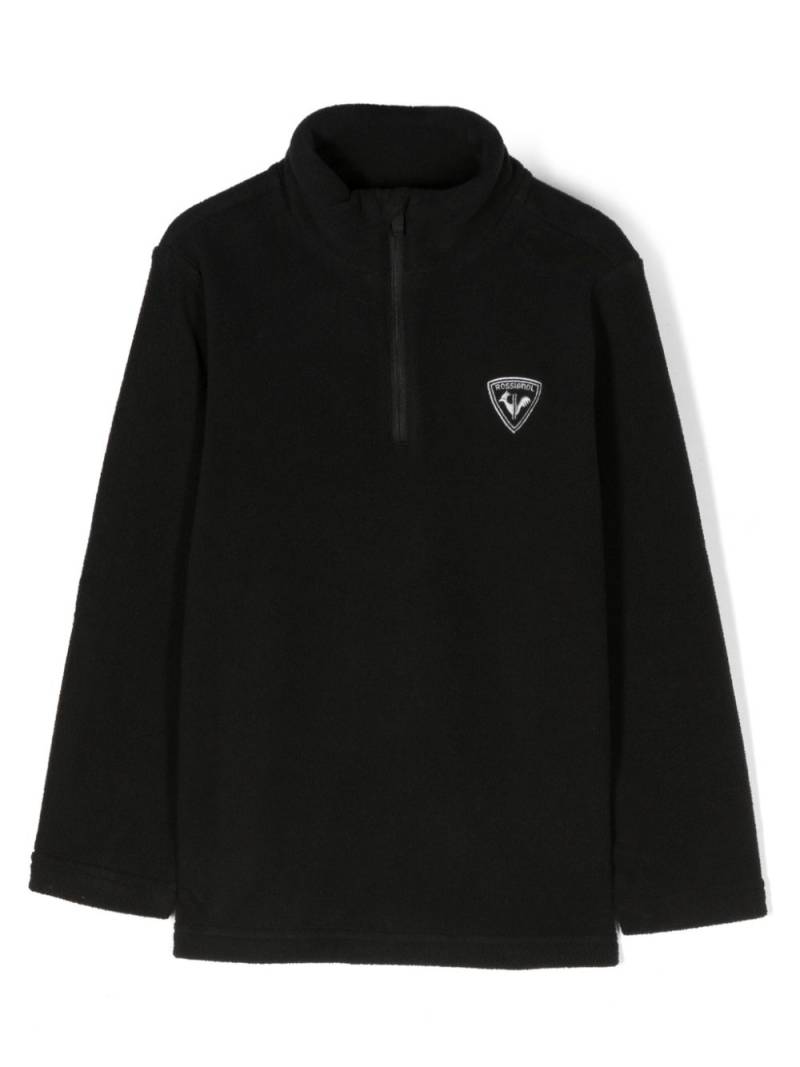 Rossignol Kids logo-embroidered fleece sweatshirt - Black von Rossignol Kids