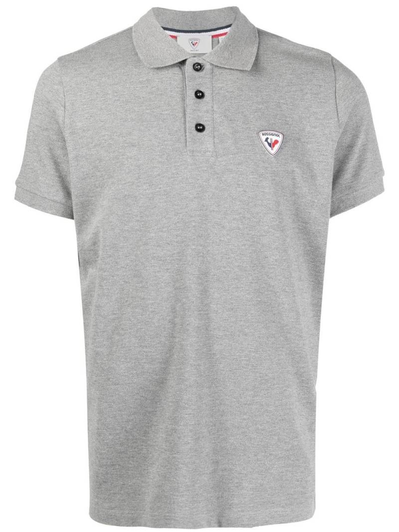 Rossignol logo-applique polo shirt - Grey von Rossignol