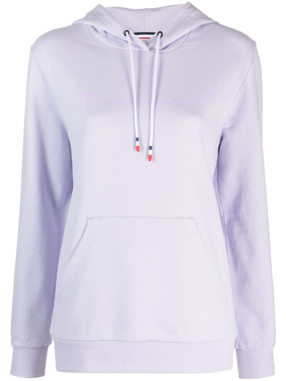 Rossignol logo-patch cotton hoodie - Purple von Rossignol