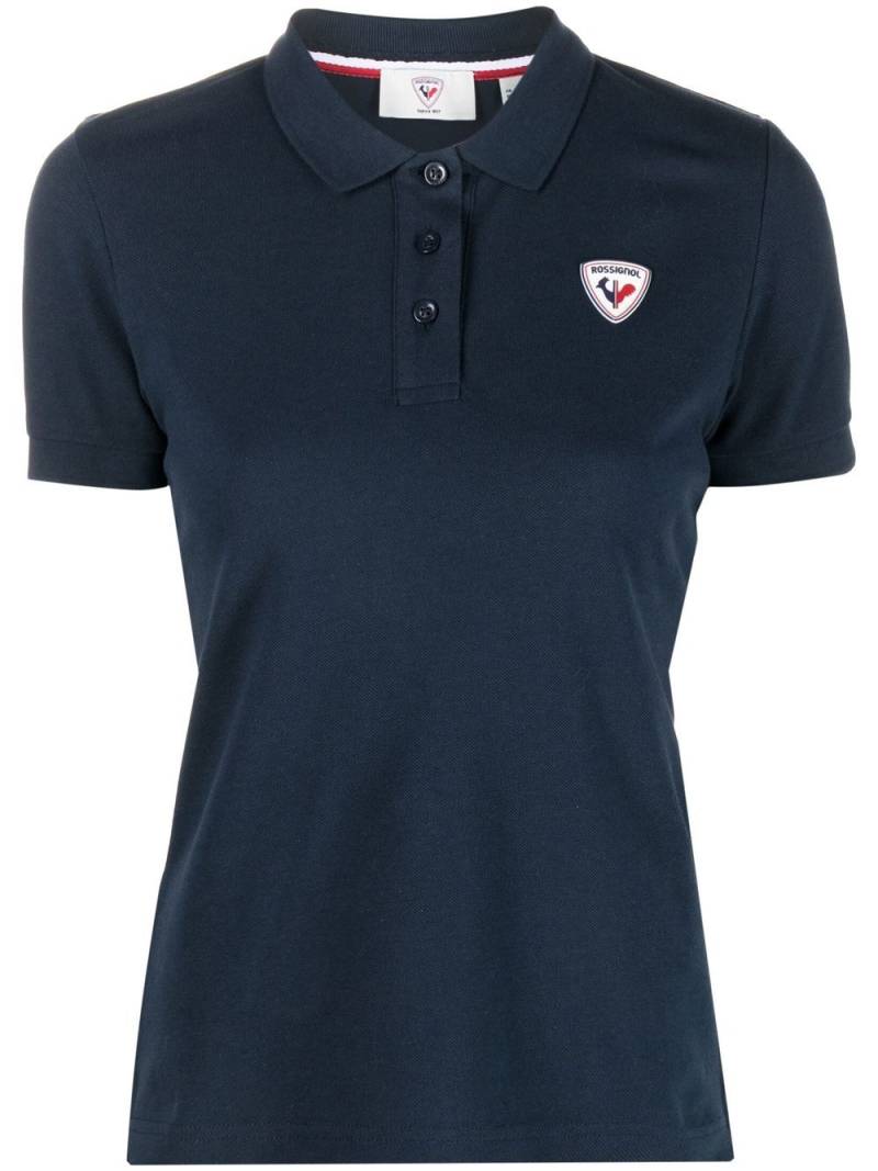 Rossignol logo-applique polo shirt - Blue von Rossignol