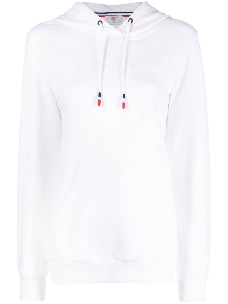 Rossignol logo-print cotton hoodie - White von Rossignol