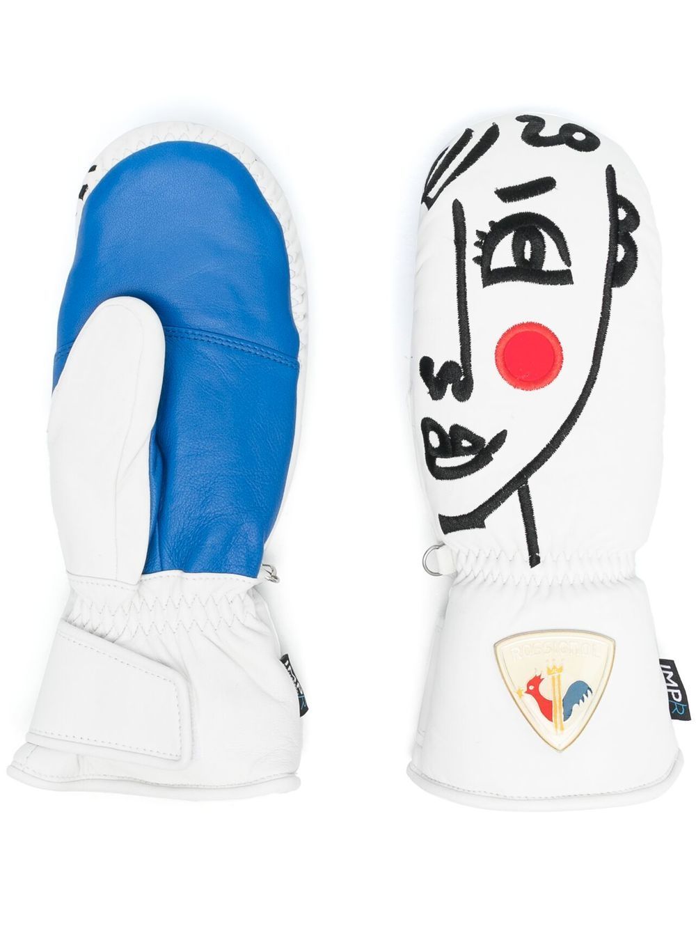 Rossignol x JCC Steeny leather mittens - White von Rossignol