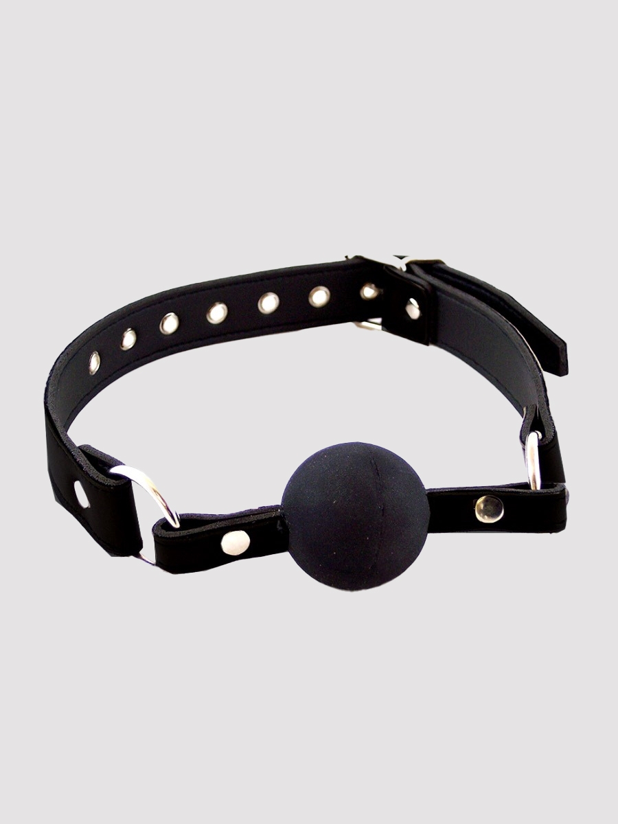 Rouge Ball Gag Mundknebel, Anfängergeeignet, Schwarz - Amorana von Rouge