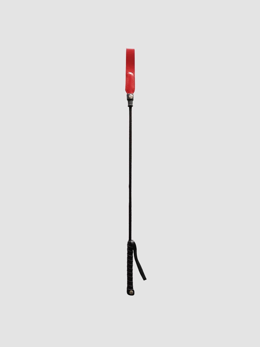 Rouge Long Riding Crop Peitsche, Anfängergeeignet, Rot - Amorana von Rouge