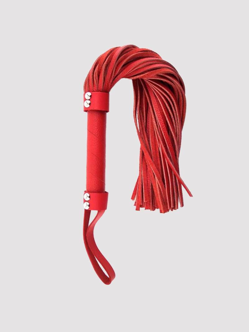 Rouge Short Flogger Peitsche, Anfängergeeignet, Rot - Amorana von Rouge