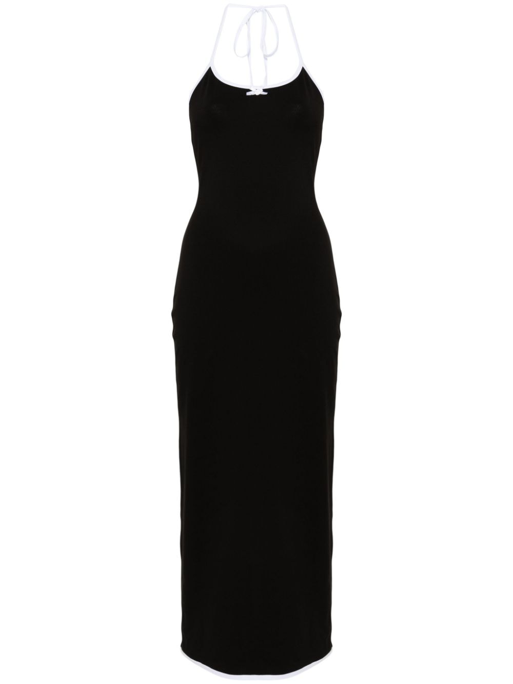 Rowen Rose contrast-trim maxi dress - Black von Rowen Rose