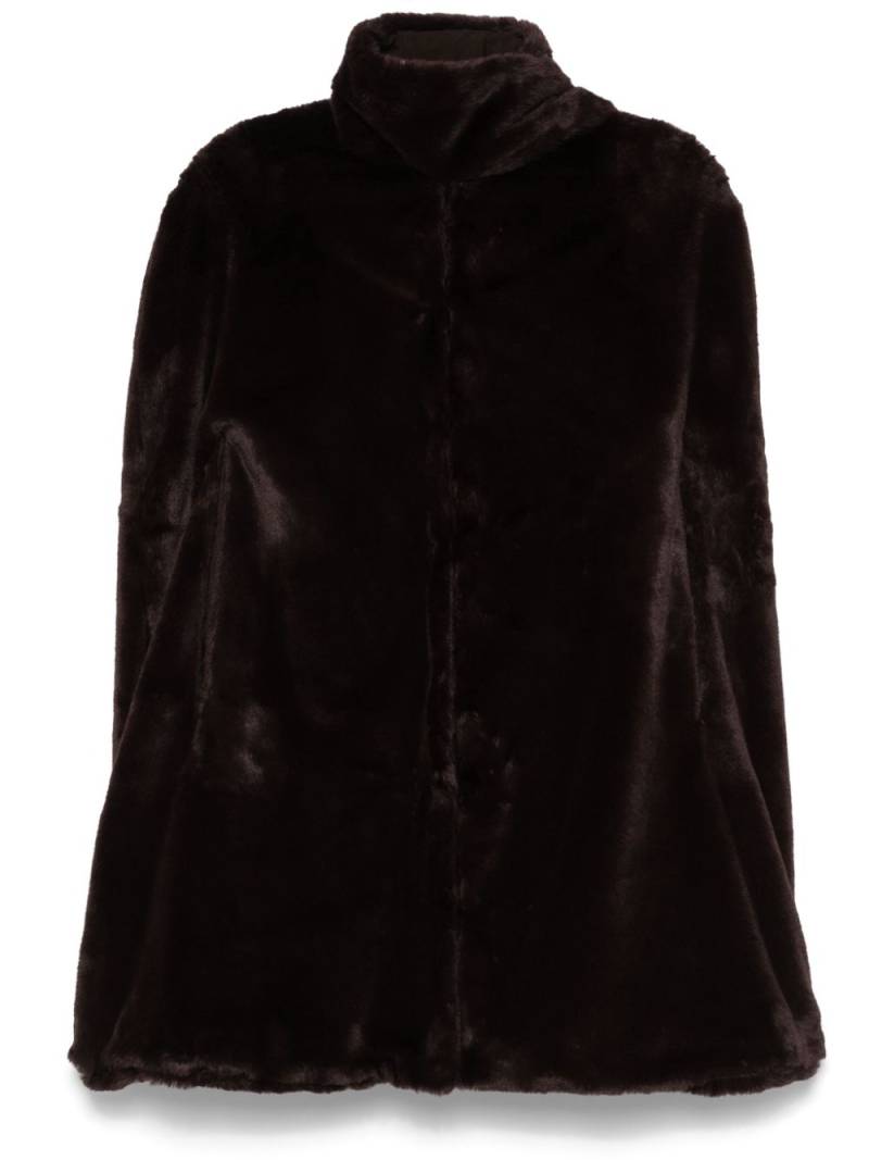 Rowen Rose faux-fur cape - Brown von Rowen Rose