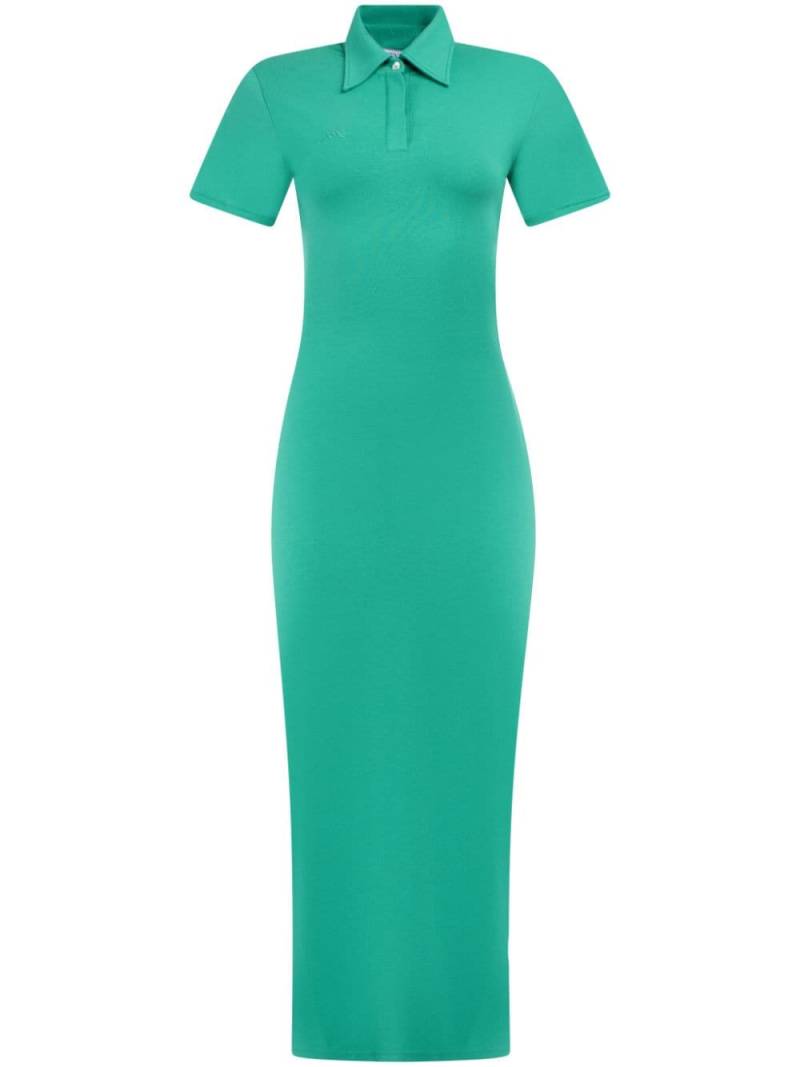 Rowen Rose jersey polo dress - Green von Rowen Rose