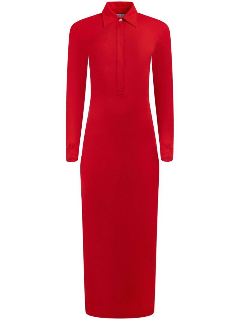 Rowen Rose jersey polo dress - Red von Rowen Rose