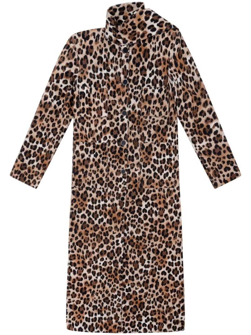 Rowen Rose leopard-print coat - Brown von Rowen Rose